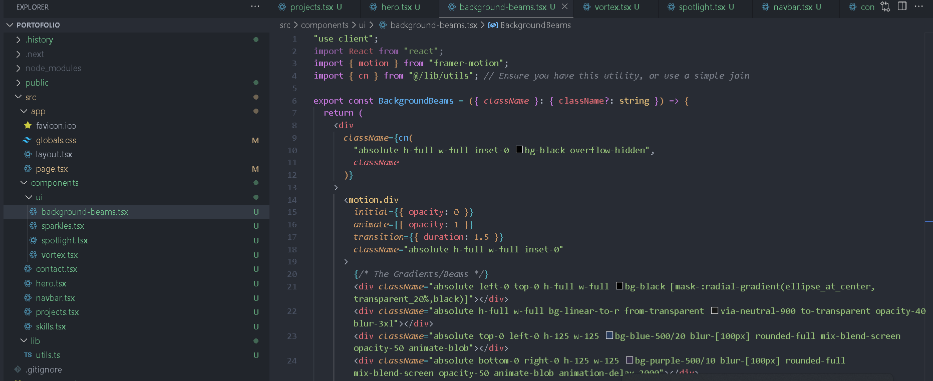 Modern Developer Portfolio